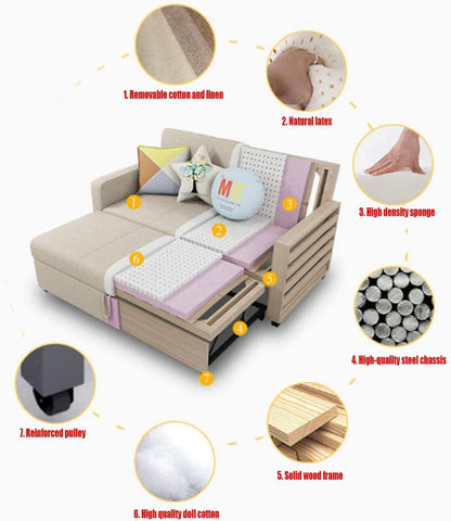 ALL-IN-ONE FOLDABLE SOFA BED